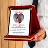 Sevgililer Günü Tasarımlı Plaket