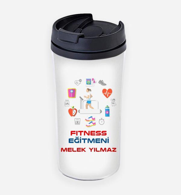 Fitness Eğitmeni Tasarımlı Termos