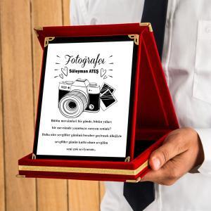 Fotoğrafçı Kişiye Özel Plaket