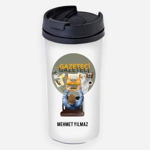 Gazete Tasarımlı Termos