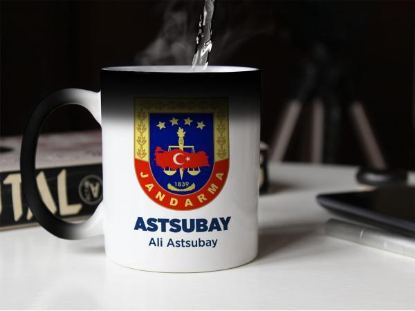Jandarma Tasarımlı Sihirli Kupa
