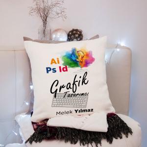 Grafik Tasarımlı Yastık