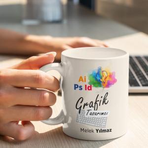 Grafik Tasarımlı Kupa