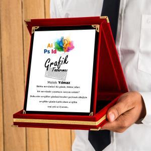 Grafik Tasarımlı Plaket