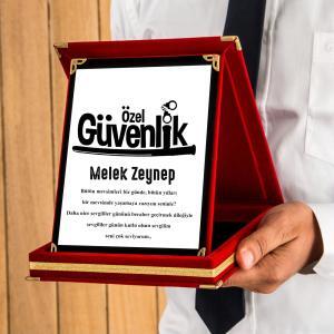 Özel Güvenlik Tasarımlı Plaket
