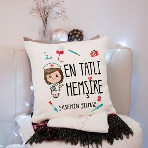 Hemşire Tasarımlı Yastık