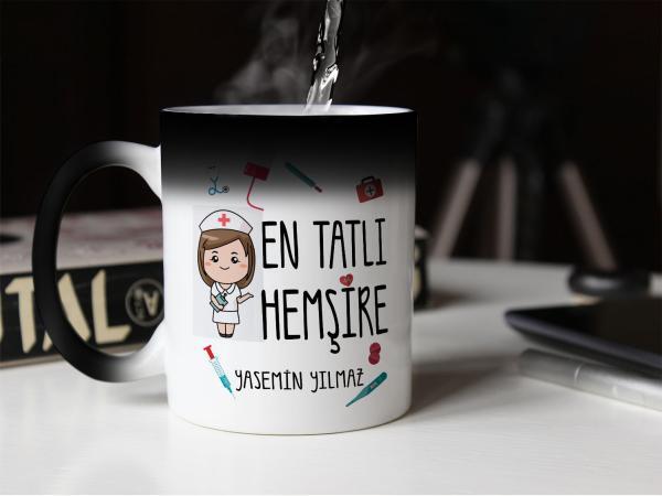Hemşire Tasarımlı Sihirli Kupa