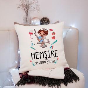 Hemşire Tasarımlı Yastık