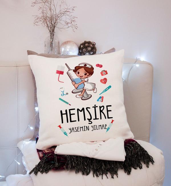 Hemşire Tasarımlı Yastık