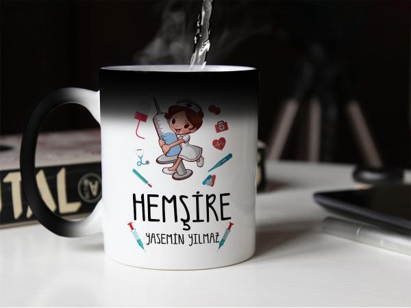 Hemşire Tasarımlı Sihirli Kupa