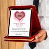 Sevgililer Günü Tasarımlı Plaket