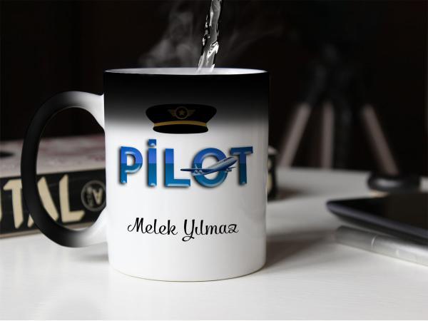 Pilot Tasarımlı Sihirli Kupa