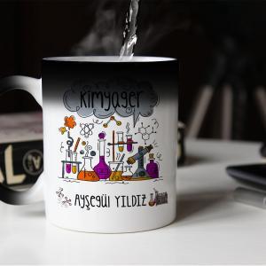 Kimya Mühendisi Tasarımlı Sihirli Kupa