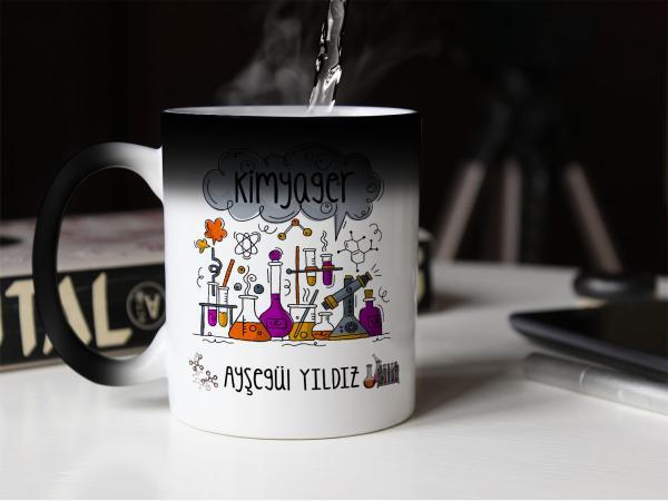 Kimya Mühendisi Tasarımlı Sihirli Kupa