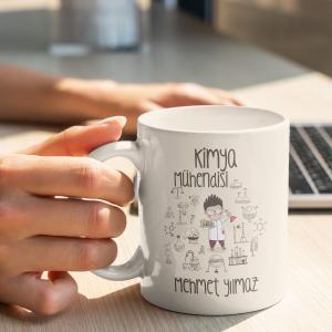 Kimya Mühendisi Tasarımlı Kupa