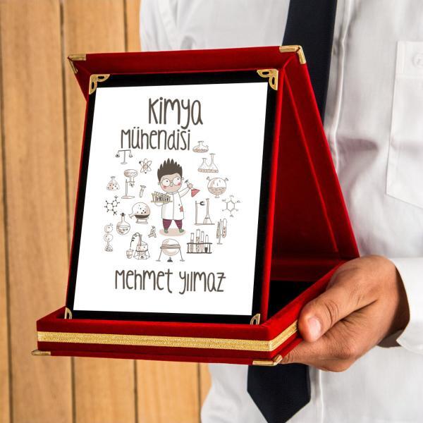 Kimya Mühendisi Tasarımlı Plaket