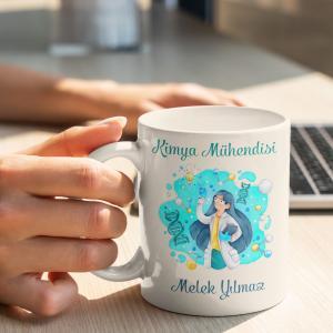 Kimya Mühendisi Tasarımlı Kupa
