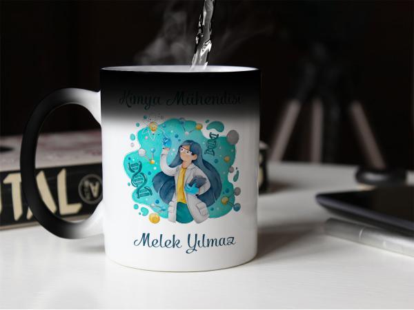 Kimya Mühendisi Tasarımlı Sihirli Kupa