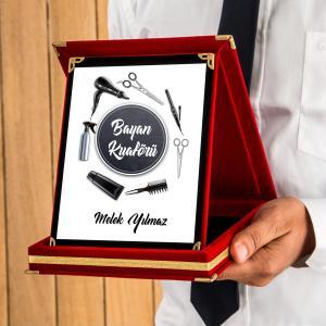 Kuaför Tasarımlı Plaket