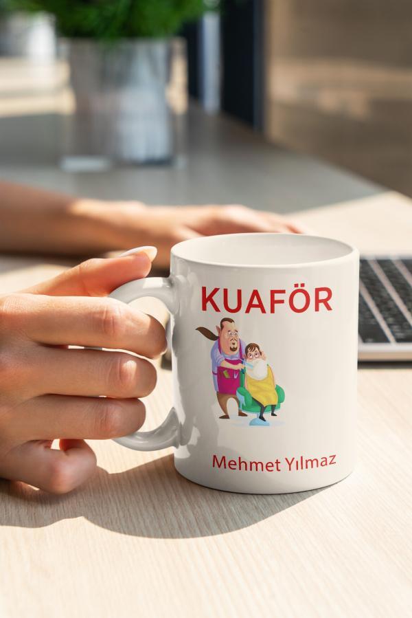 Bayan Kuaförü Tasarımlı Kupa