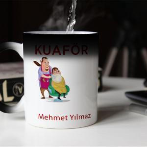 Kuaför Tasarımlı Sihirli Kupa