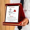 Sevgililer Günü Tasarımlı Plaket