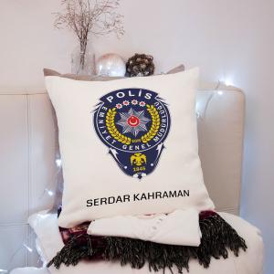 Polis Tasarımlı Yastık