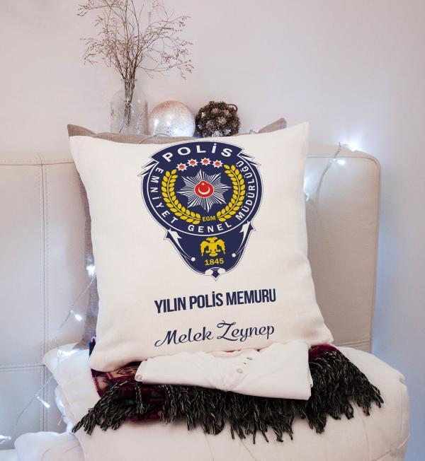 Polis Tasarımlı Yastık