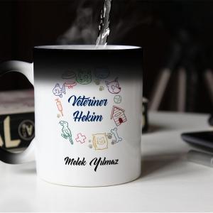 Veteriner Tasarımlı Sihirli Kupa
