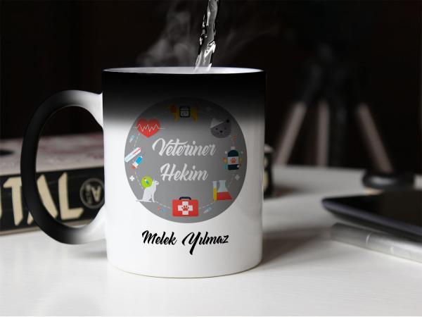 Veteriner Tasarımlı Sihirli Kupa