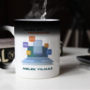 Yazılım Mühendisi Tasarımlı Sihirli Kupa