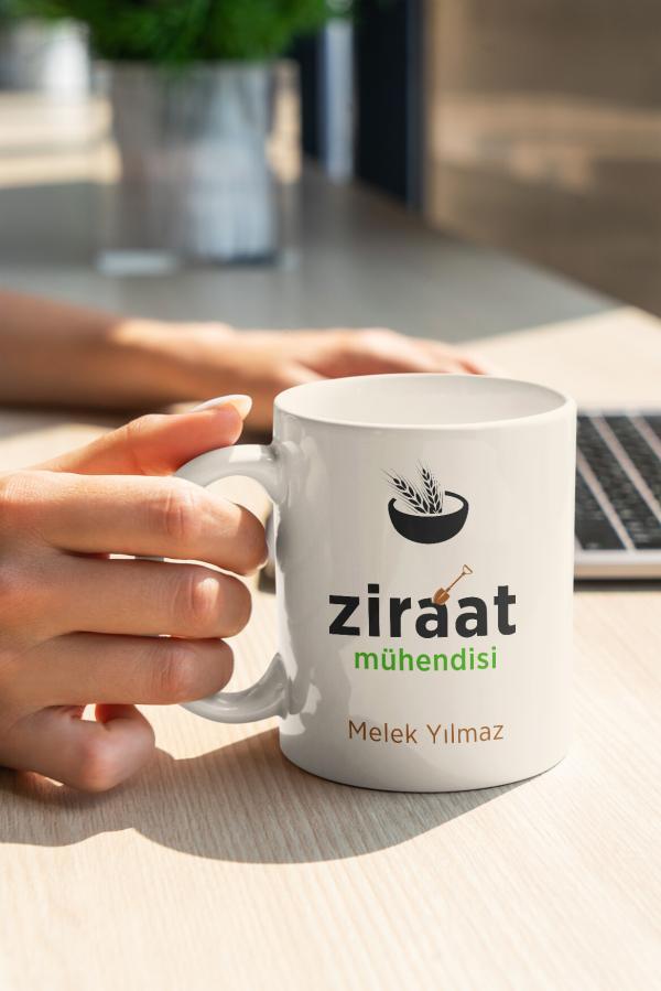 Ziraat Mühendisi Tasarımlı Kupa