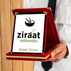 Ziraat Mühendisi Tasarımlı Plaket