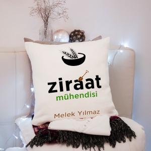 Ziraat Mühendisi Tasarımlı Yastık