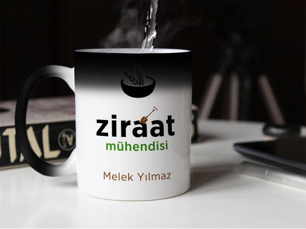 Ziraat Mühendisi Tasarımlı Sihirli Kupa