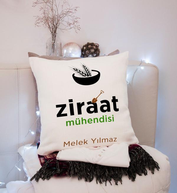 Ziraat Mühendisi Tasarımlı Yastık