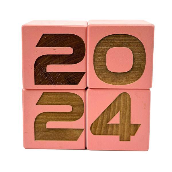2024 Ahşap Dekoratif Süs Pembe – Kutuya Ekle