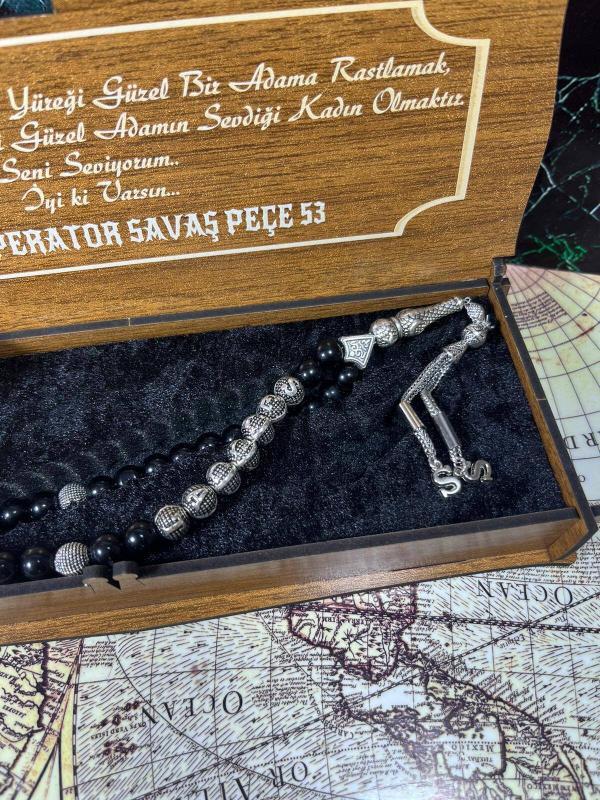 Dekoratif Çakmak ve Tesbih Set - Görsel 4
