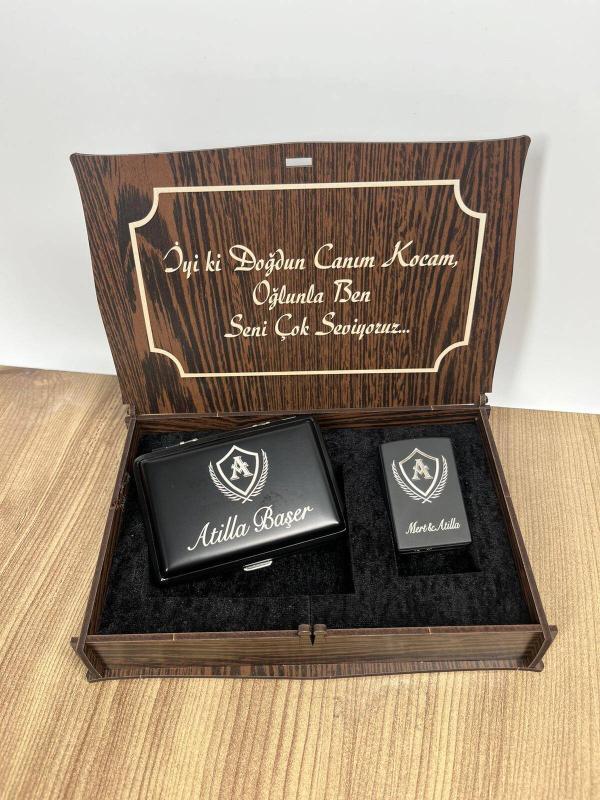 İsme Özel Tabaka Çakmak Set - Görsel 2