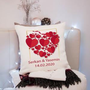 Sevgililer Günü Tasarımlı Yastık