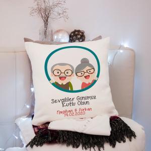 Sevgililer Günü Tasarımlı Yastık
