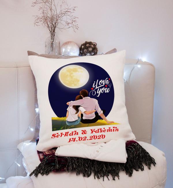 Sevgililer Günü Tasarımlı Yastık