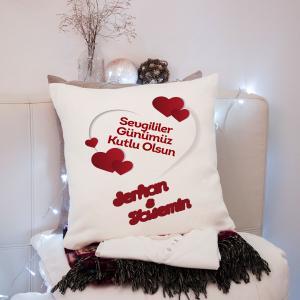 Sevgililer Günü Tasarımlı Yastık