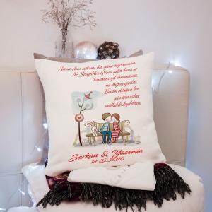 Sevgililer Günü Tasarımlı Yastık