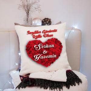 Sevgililer Günü Tasarımlı Yastık