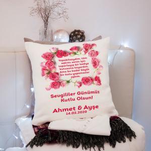 Sevgililer Günü Tasarımlı Yastık