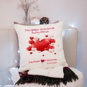 Sevgililer Günü Tasarımlı Yastık