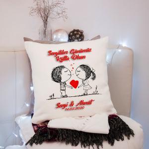 Sevgililer Günü Tasarımlı Yastık