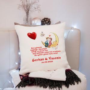 Sevgililer Günü Tasarımlı Yastık