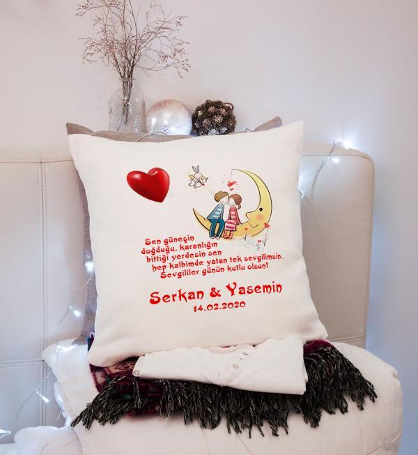 Sevgililer Günü Tasarımlı Yastık